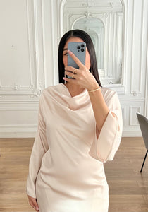 Silk dress DRAPÉE NUDE