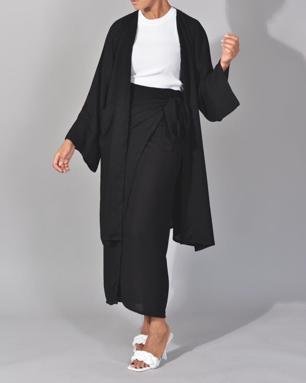 Ensemble en lin - NOIR