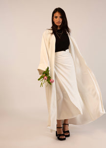 Kimono & wrap skirt set - Blanc