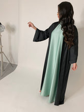 Charger l&#39;image dans la galerie, Kimono en satin mat - Noir